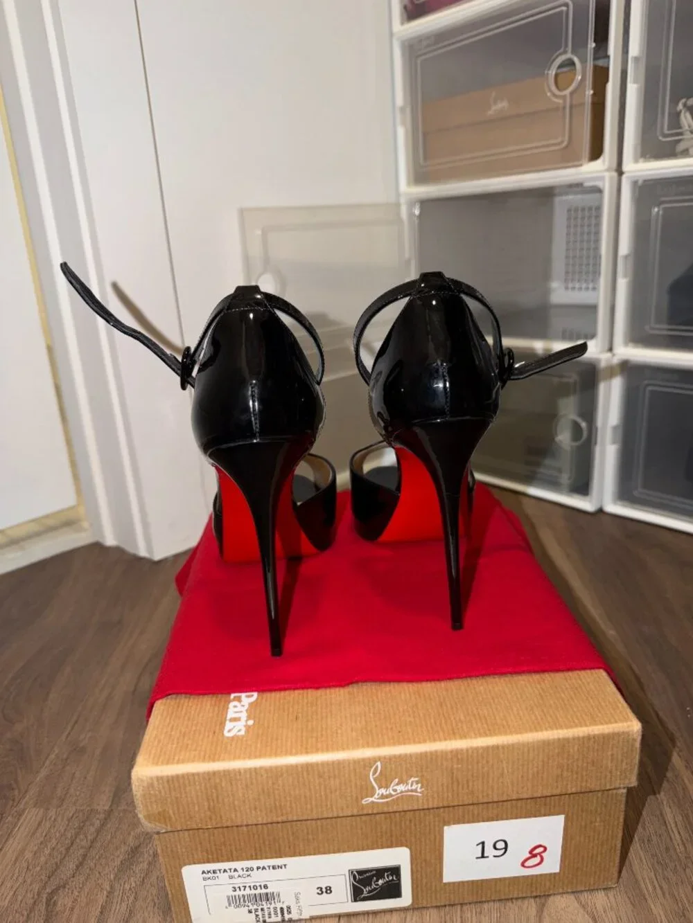 Christian Louboutin Aketata 120 Black Size 8